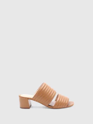 Heel Sandals E04L4 Camel