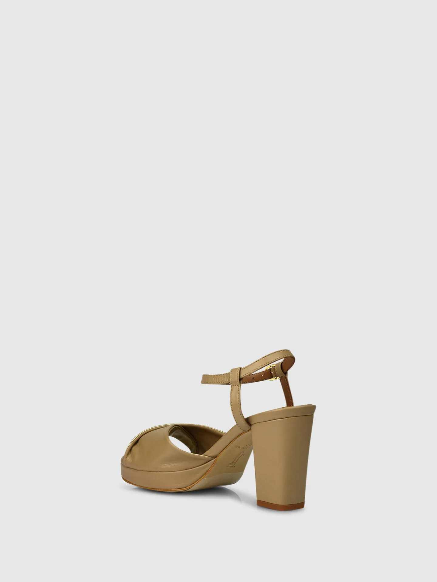 Heel Sandals G02L1 Beige/Gold