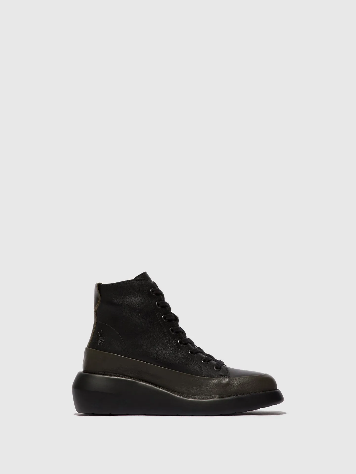 Lace-up Ankle Boots BOZE515FLY DK.GREEN/BLACK