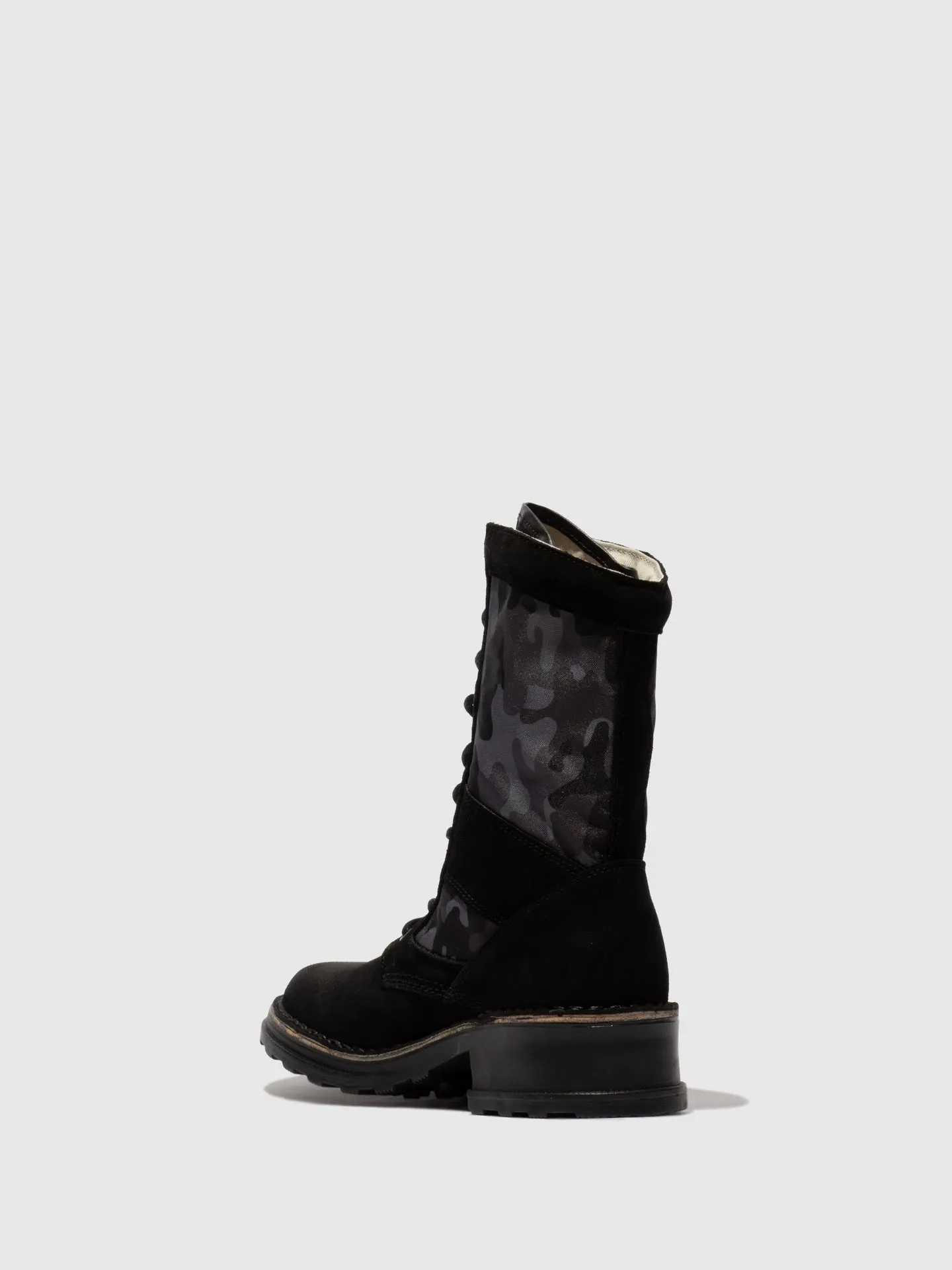 Lace-up Ankle Boots TORO036FLY SUEDE BLACK