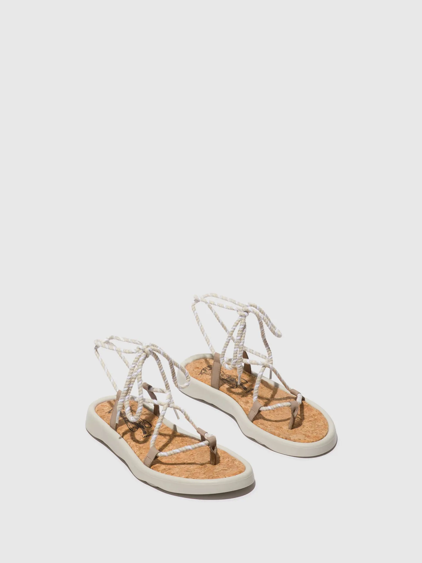 Lace-up Sandals TACE874FLY CONCRETE(OFFWHITE)