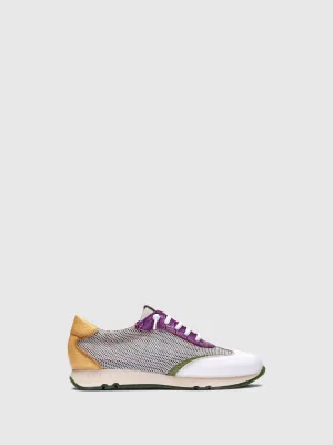 Multicolor Lace-up Trainers
