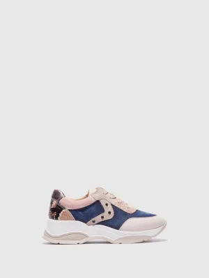 Multicolor Lace-up Trainers