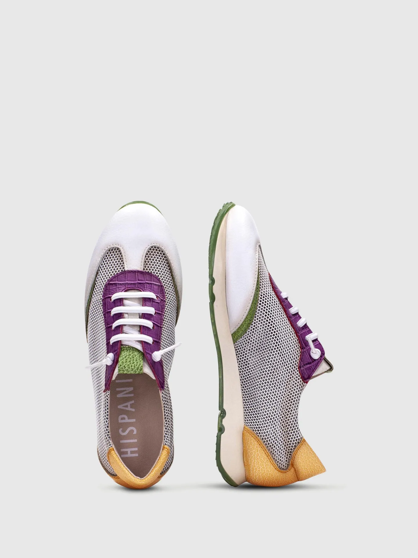 Multicolor Lace-up Trainers