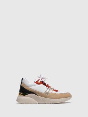 Multicolor Lace-up Trainers