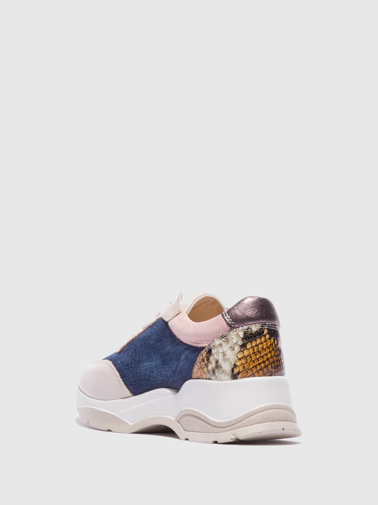 Multicolor Lace-up Trainers