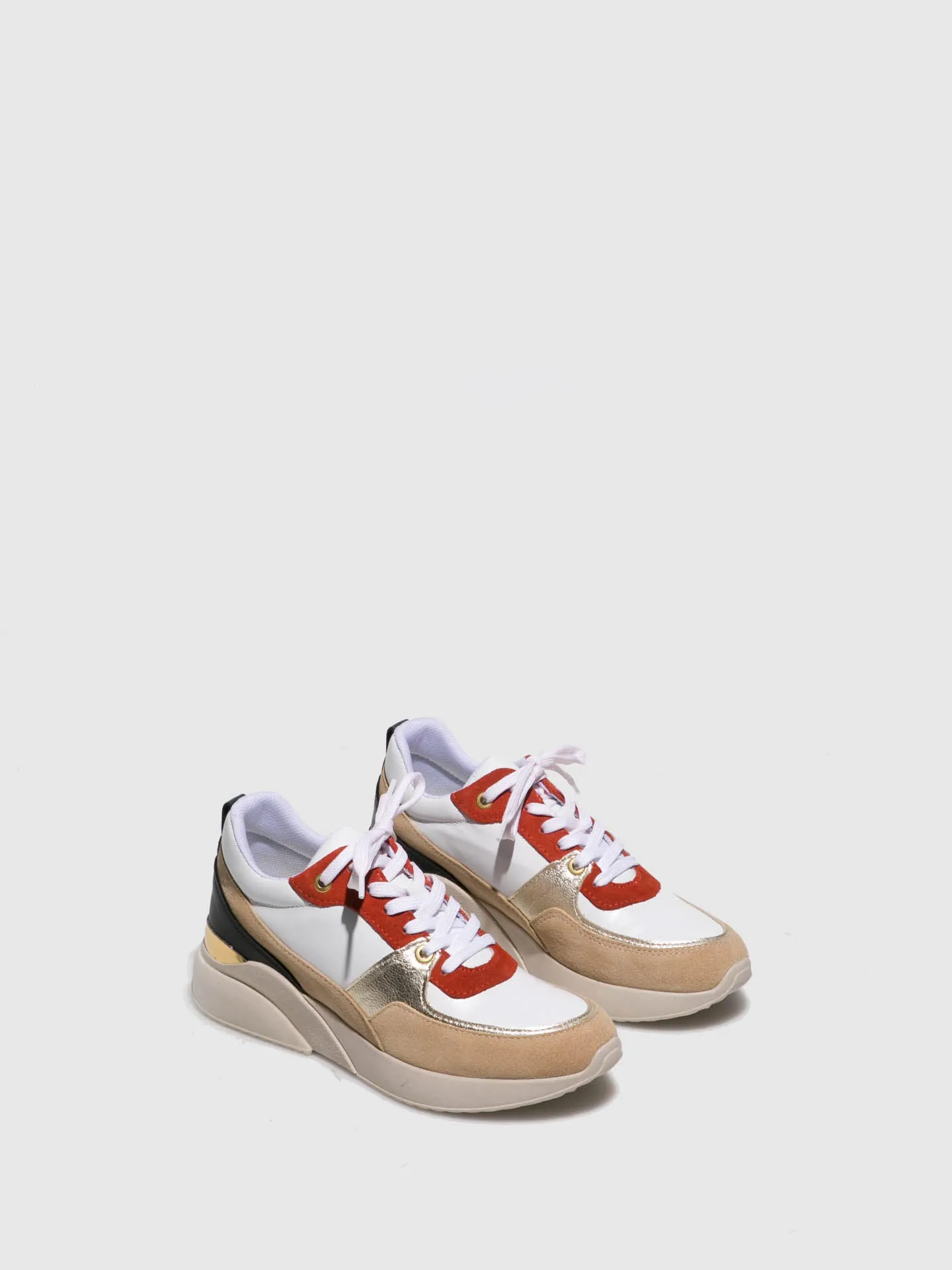 Multicolor Lace-up Trainers