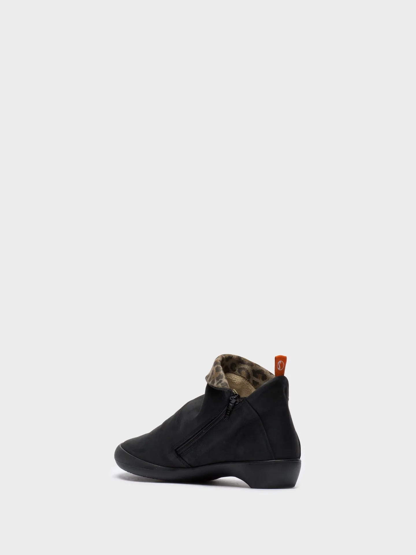 Multicolor Zip Up Ankle Boots