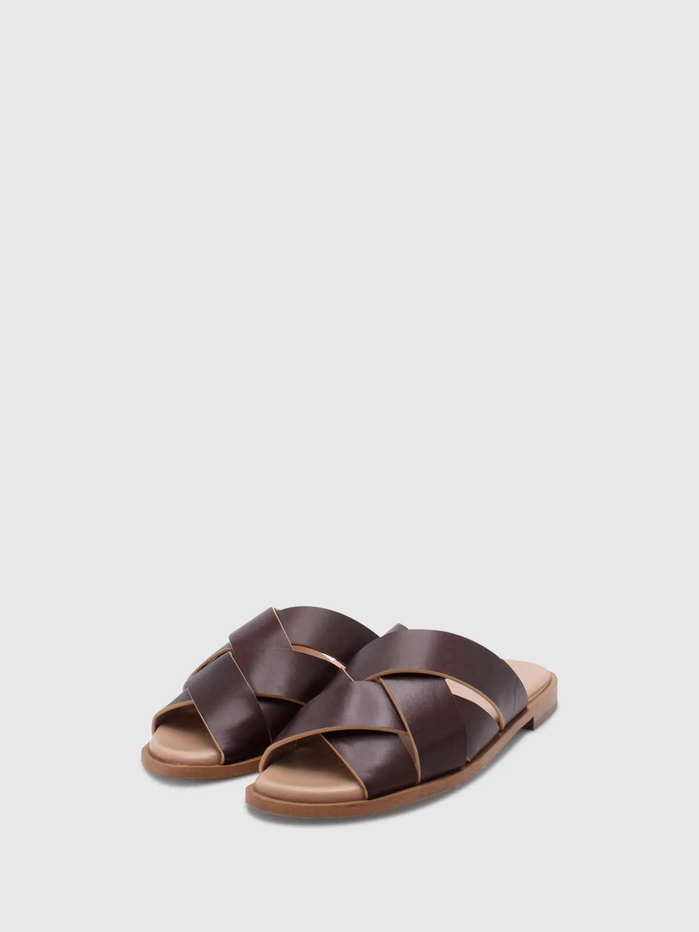 Open Slippers Evergrren Dark Brown