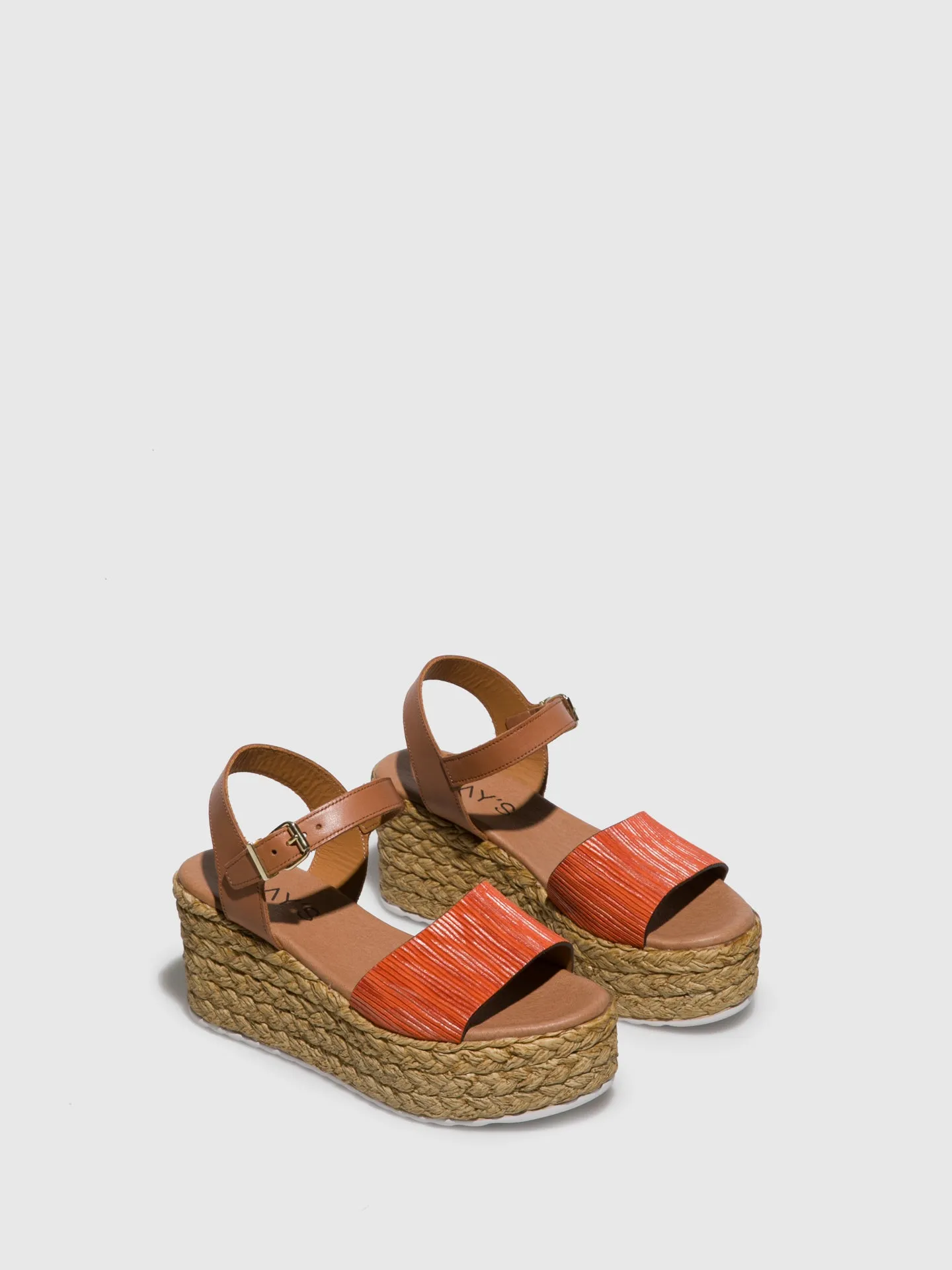 Orange Platform Sandals