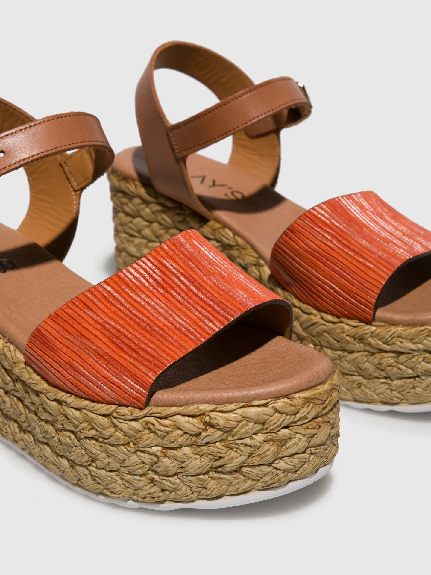 Orange Platform Sandals