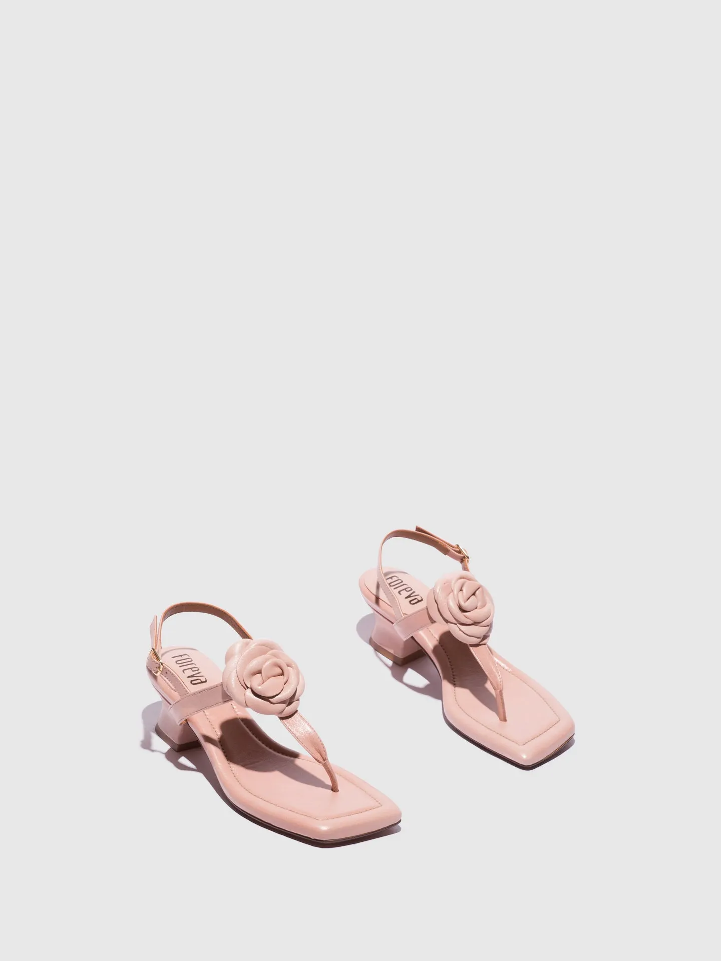 Pink Ankle Strap Sandals