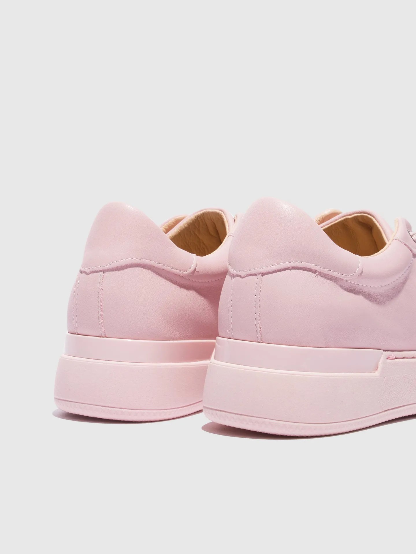 Pink Lace-up Trainers