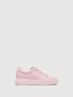 Pink Lace-up Trainers