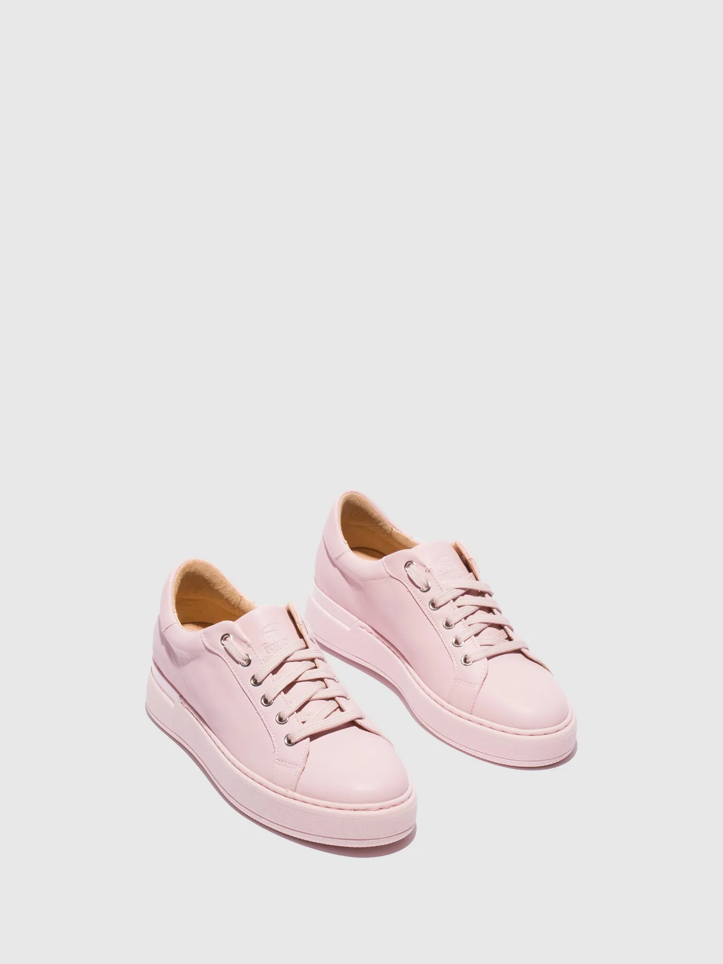 Pink Lace-up Trainers