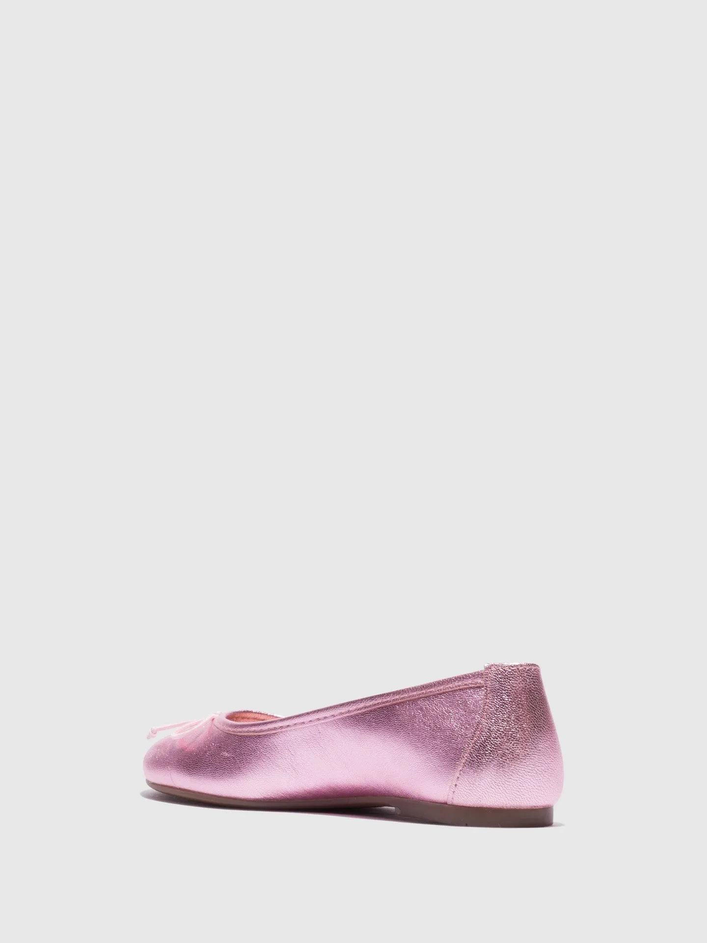 Pink Round Toe Ballerinas