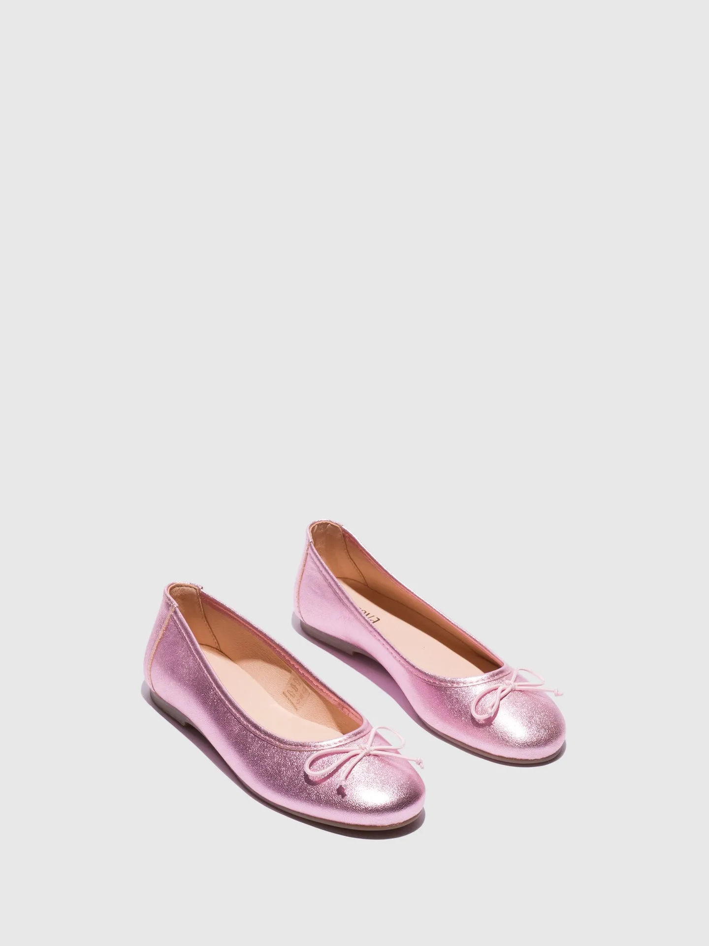 Pink Round Toe Ballerinas