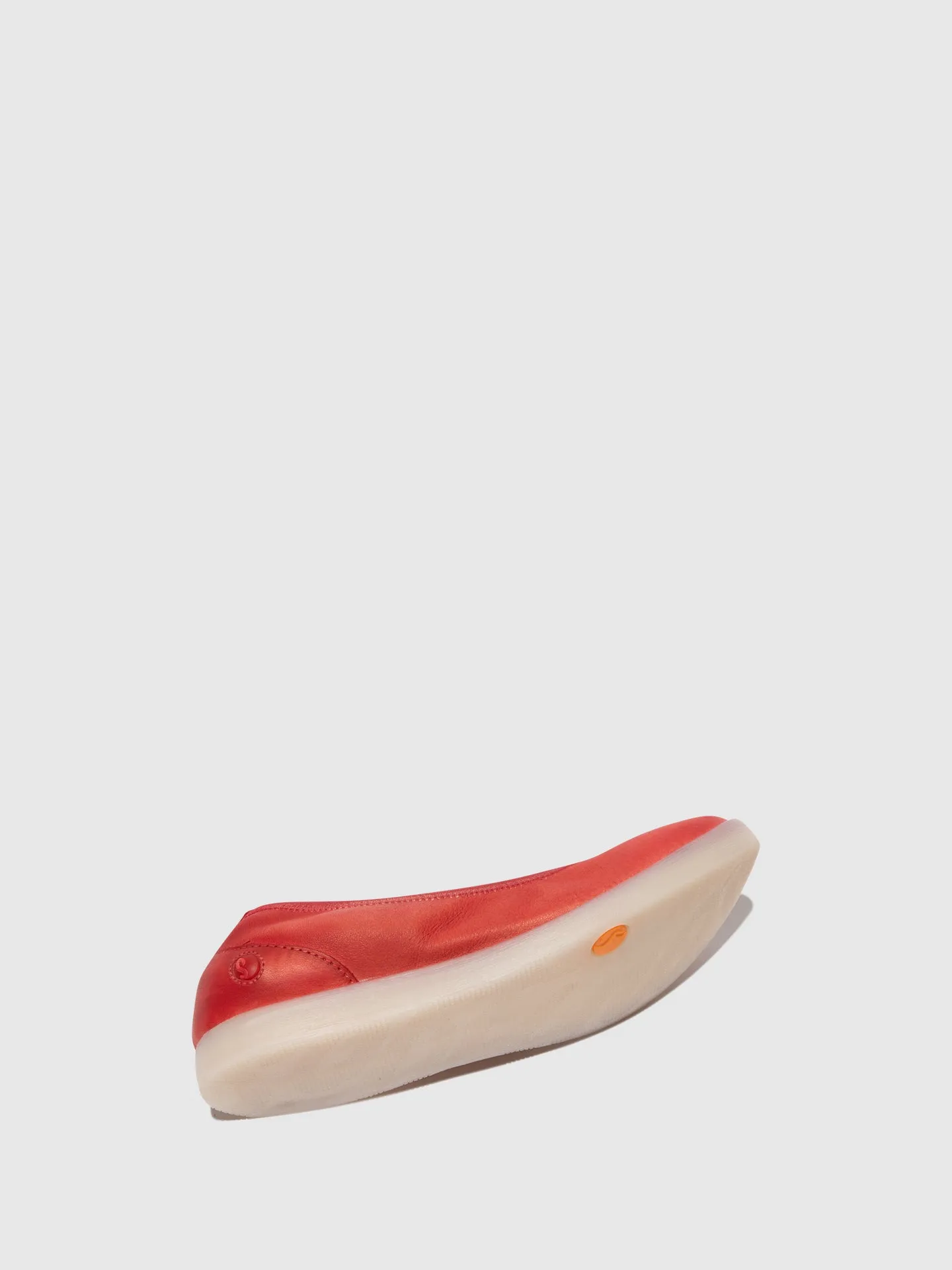 Red Elasticated Ballerinas