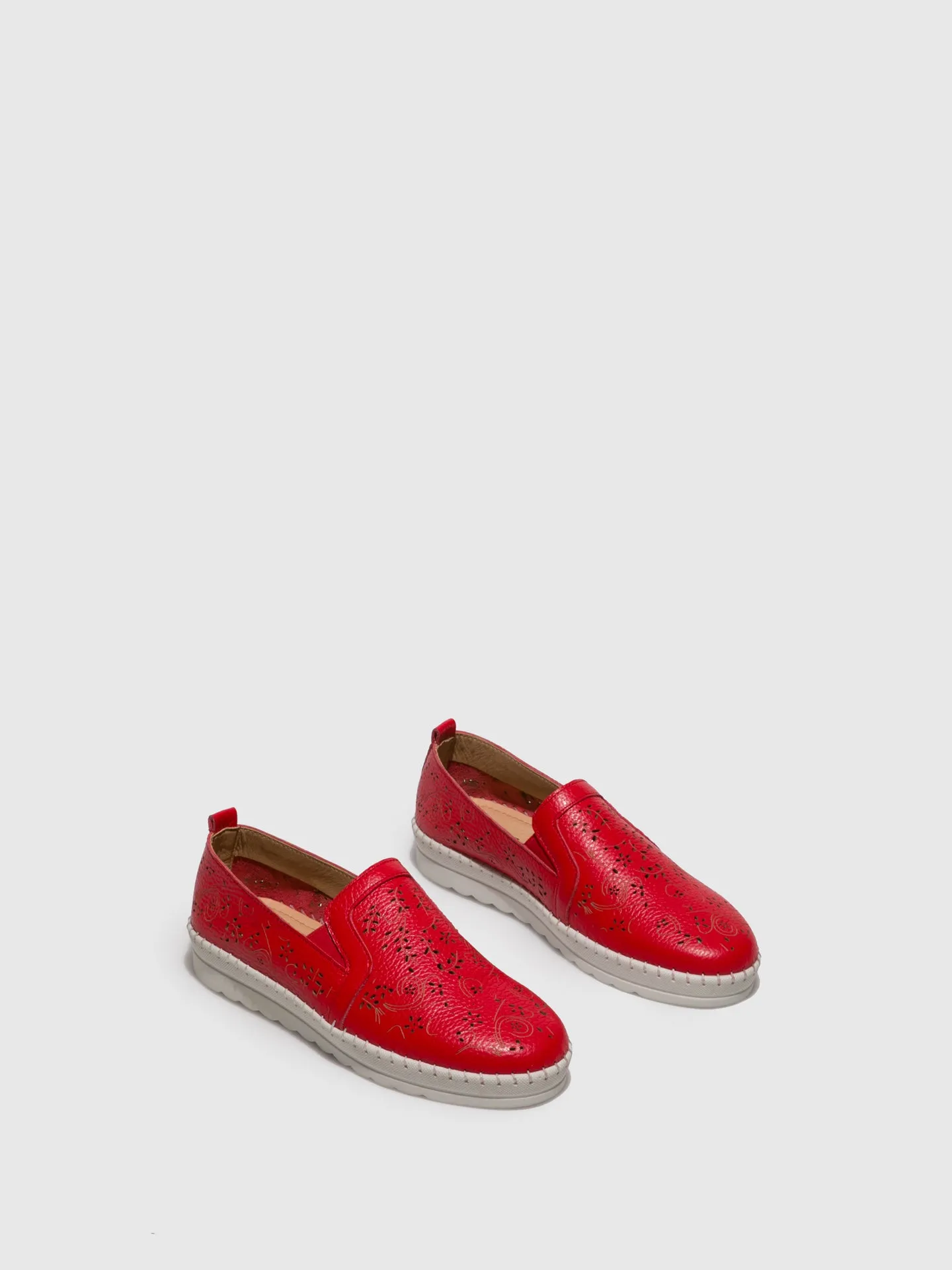 Red Slip-on Shoes