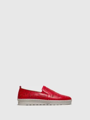 Red Slip-on Shoes