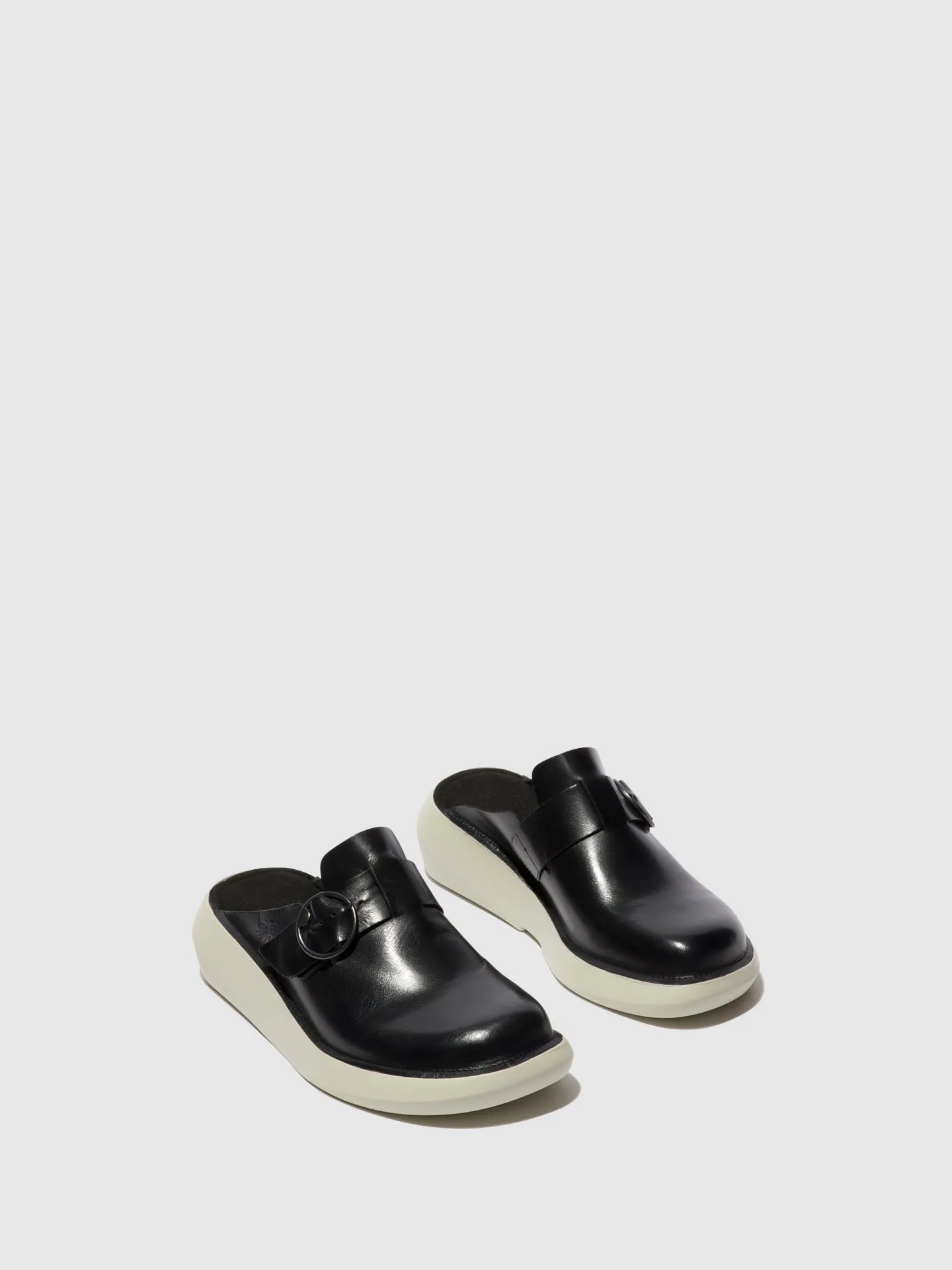 Round Toe Mules BOLL506FLY BLACK
