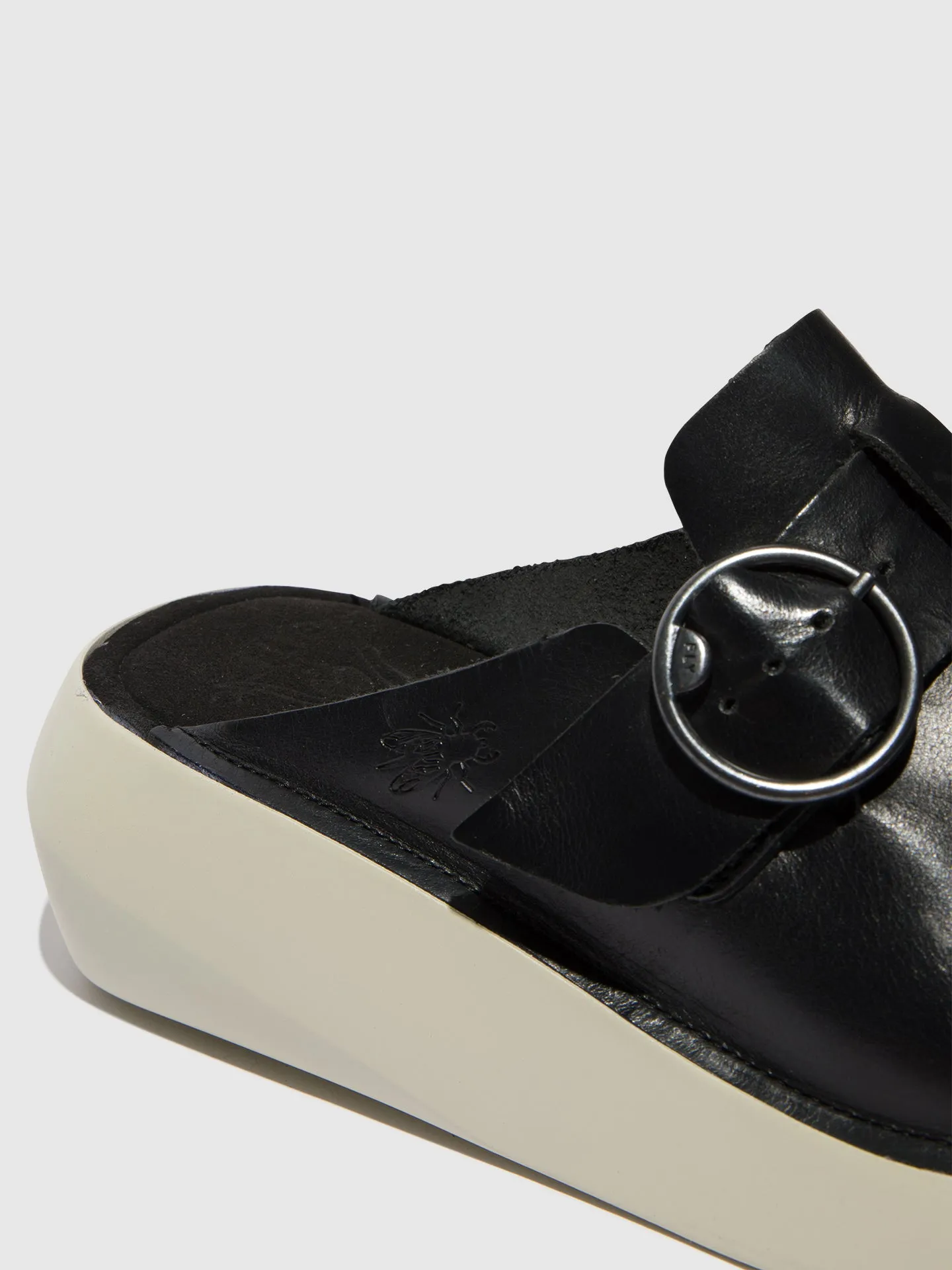 Round Toe Mules BOLL506FLY BLACK