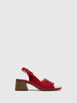 Sling-Back Sandals LESO179FLY Red