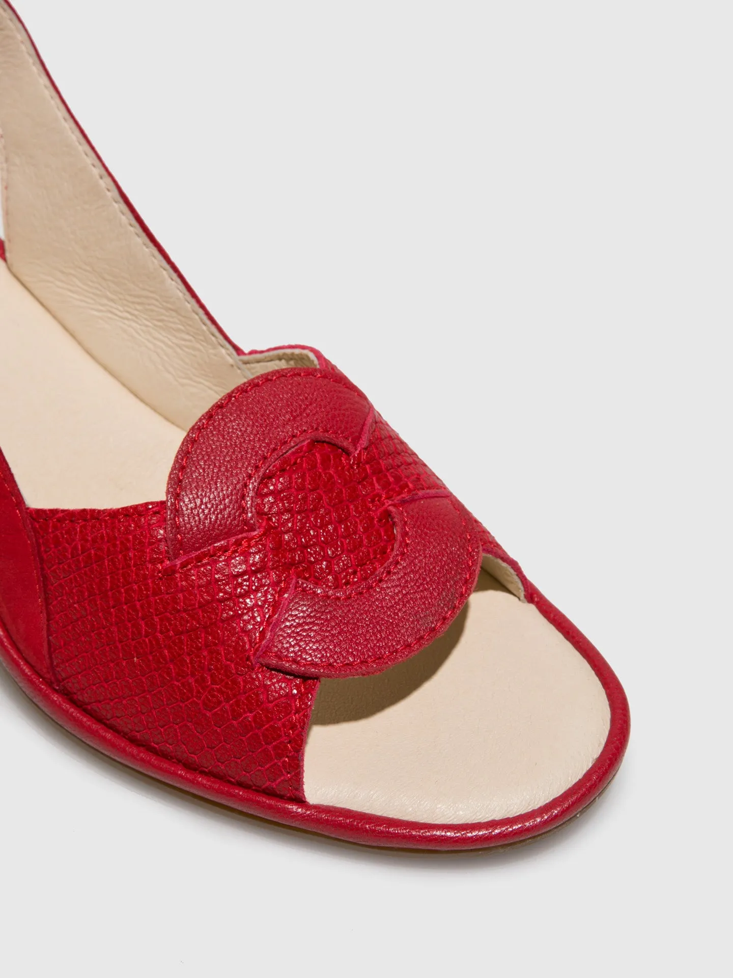 Sling-Back Sandals LESO179FLY Red