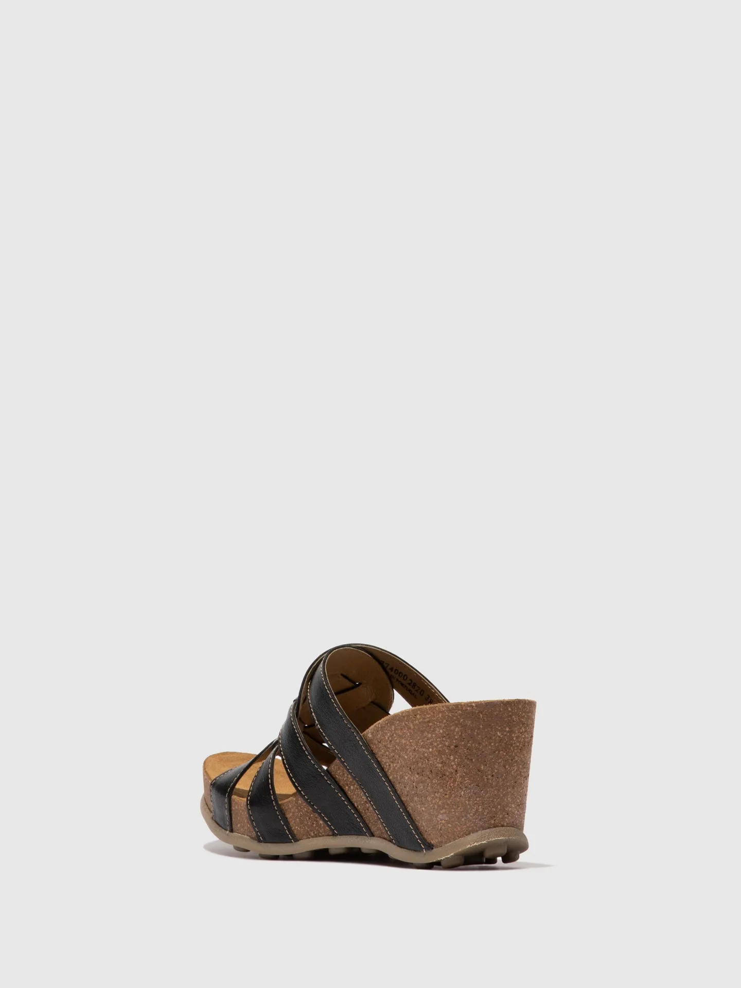 Strappy Mules GILY774FLY MOUSSE BLACK