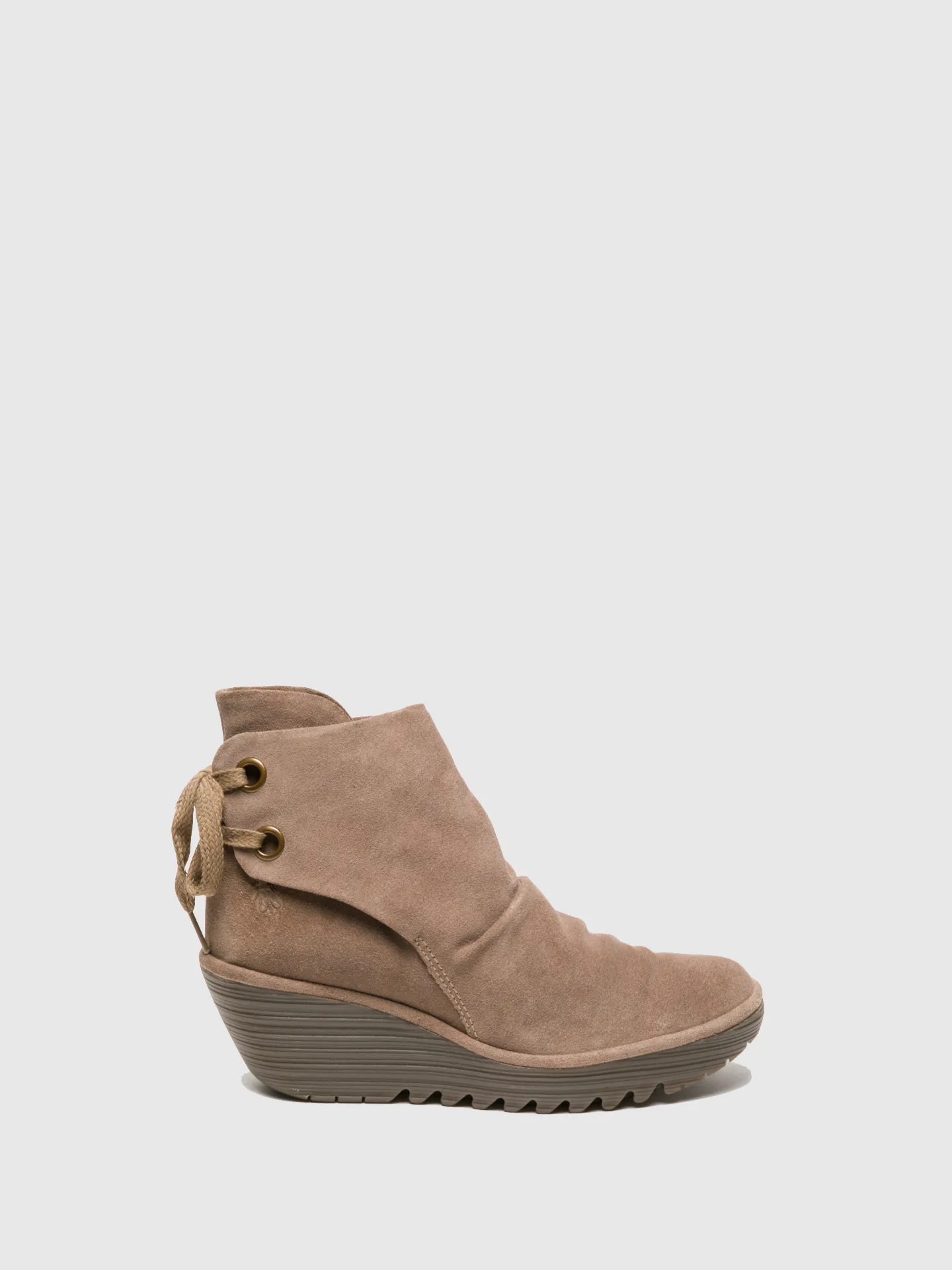 Tan Wedge Ankle Boots