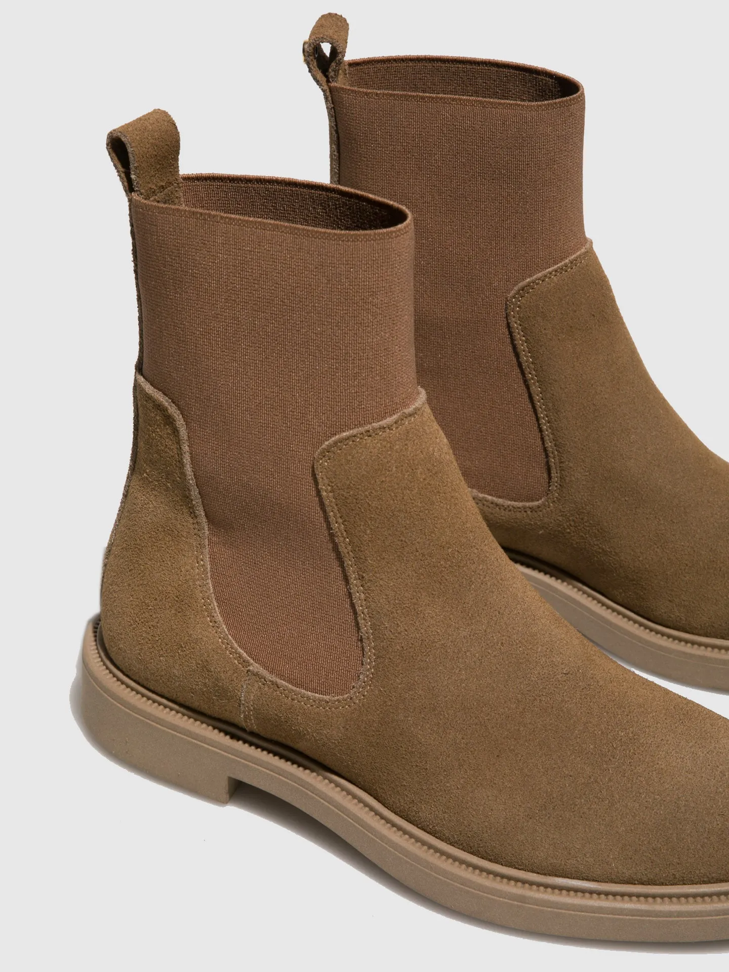 Taupe Chelsea Ankle Boots