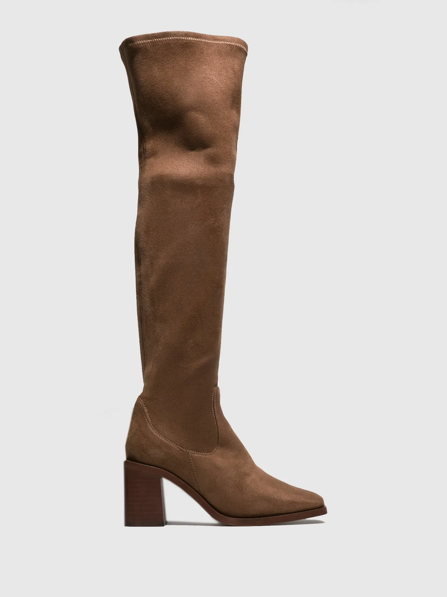 Taupe Knee-High Boots