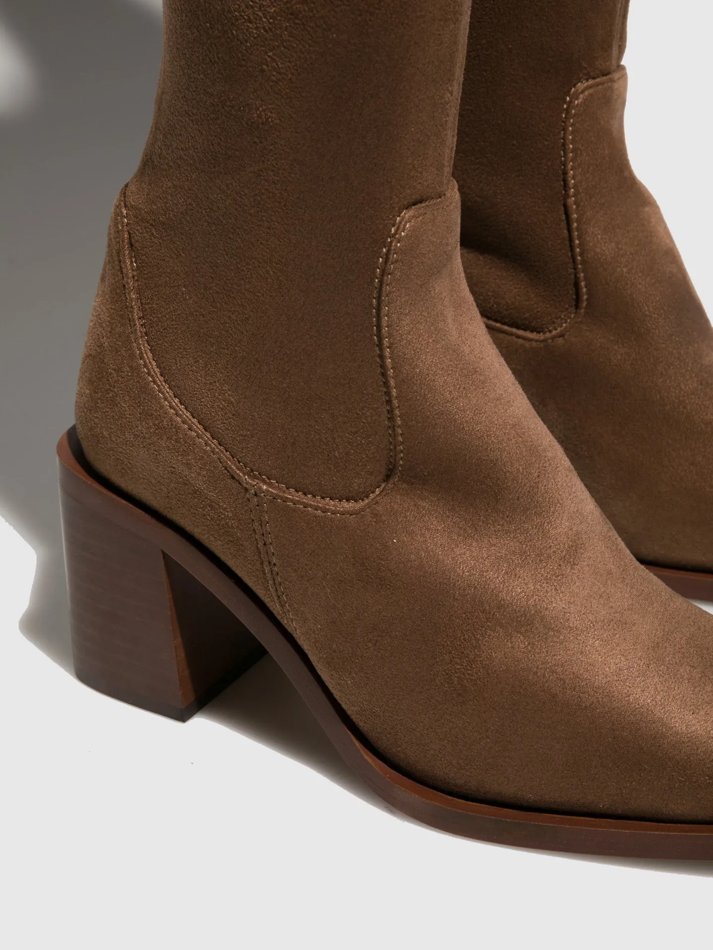 Taupe Knee-High Boots