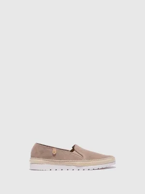 Taupe Loafers Shoes