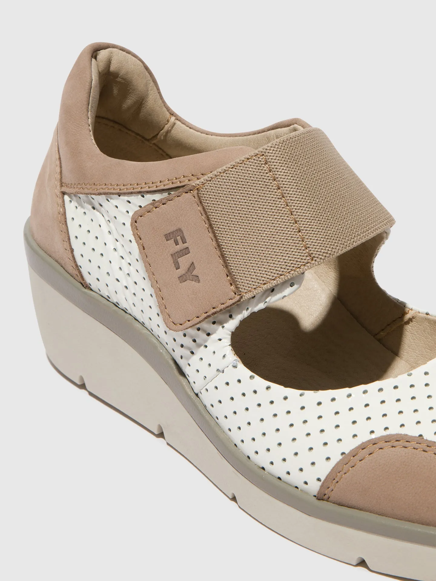 Velcro Shoes NAJE583FLY CONCRETE/OFFWHITE