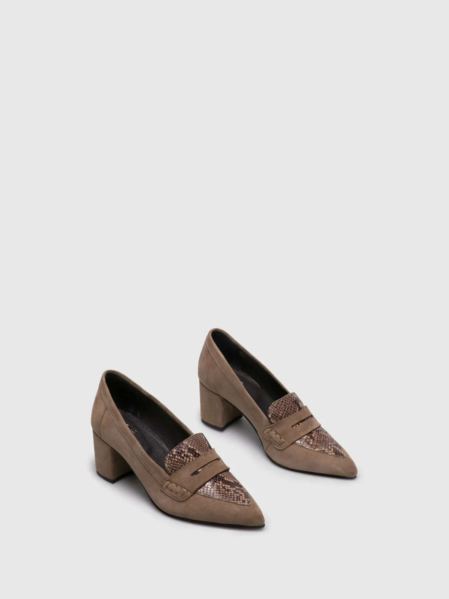 Wheat Round Toe Pumps