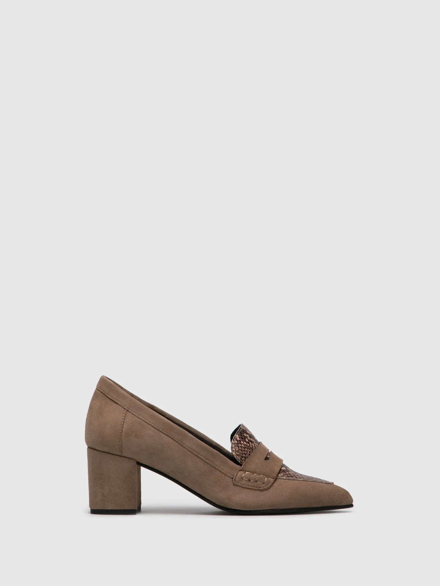 Wheat Round Toe Pumps