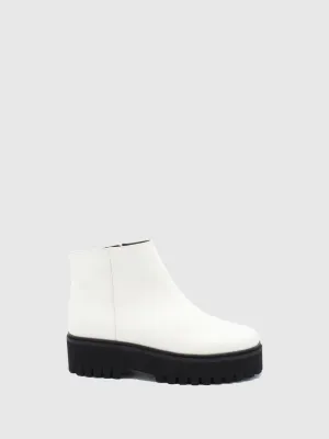 White Chelsea Ankle Boots