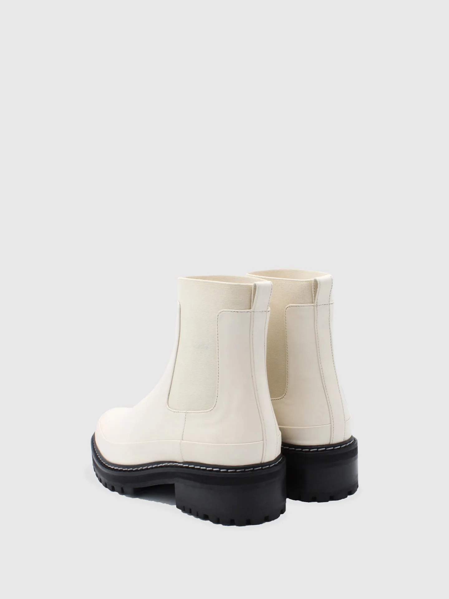 White Chelsea Boots