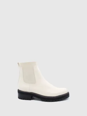 White Chelsea Boots