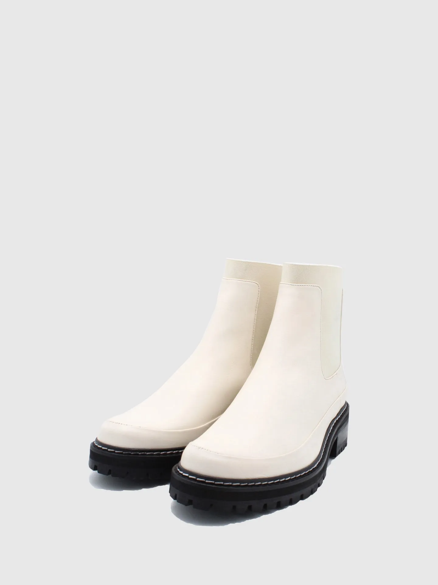 White Chelsea Boots