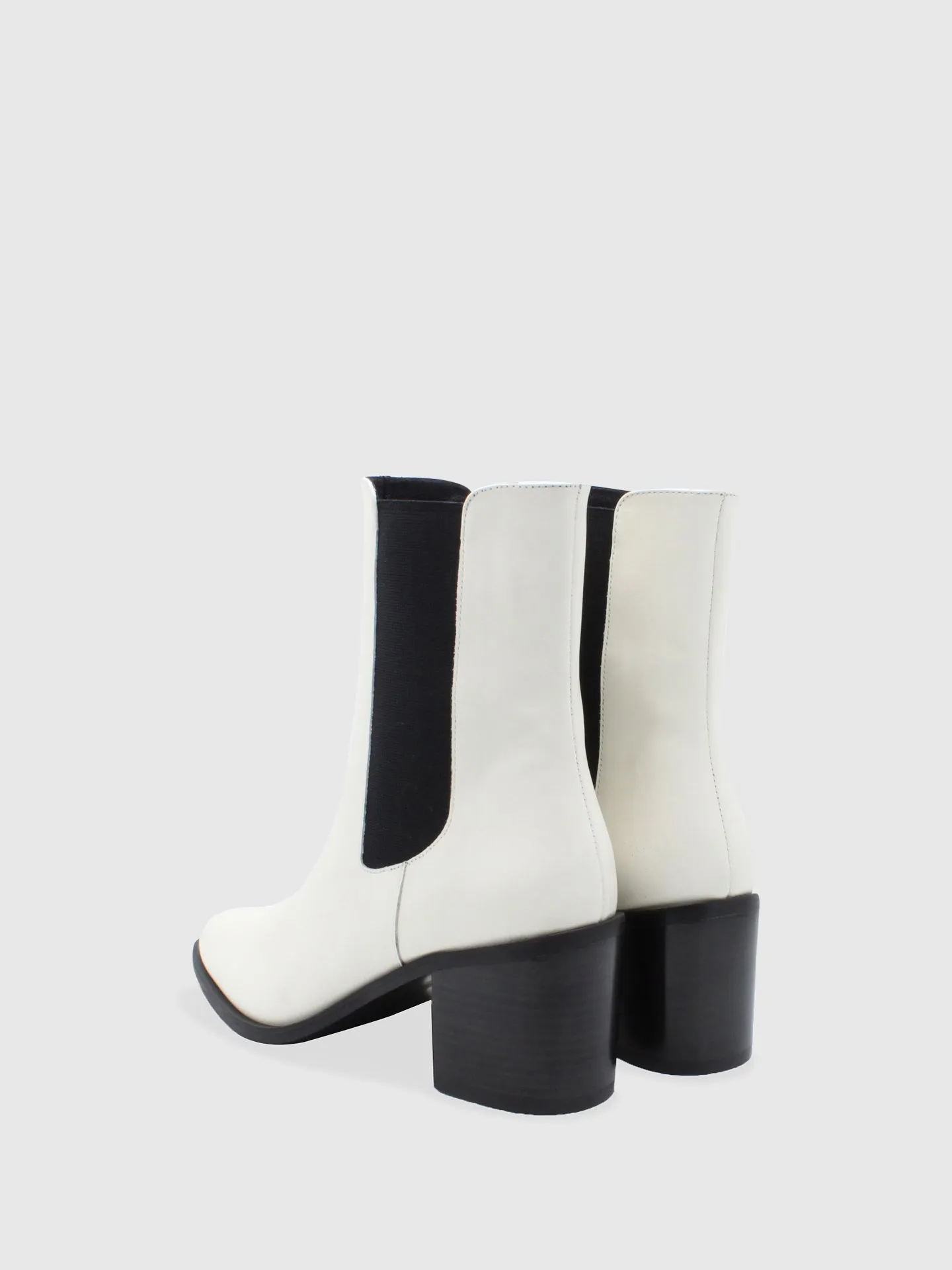 White Chelsea Boots