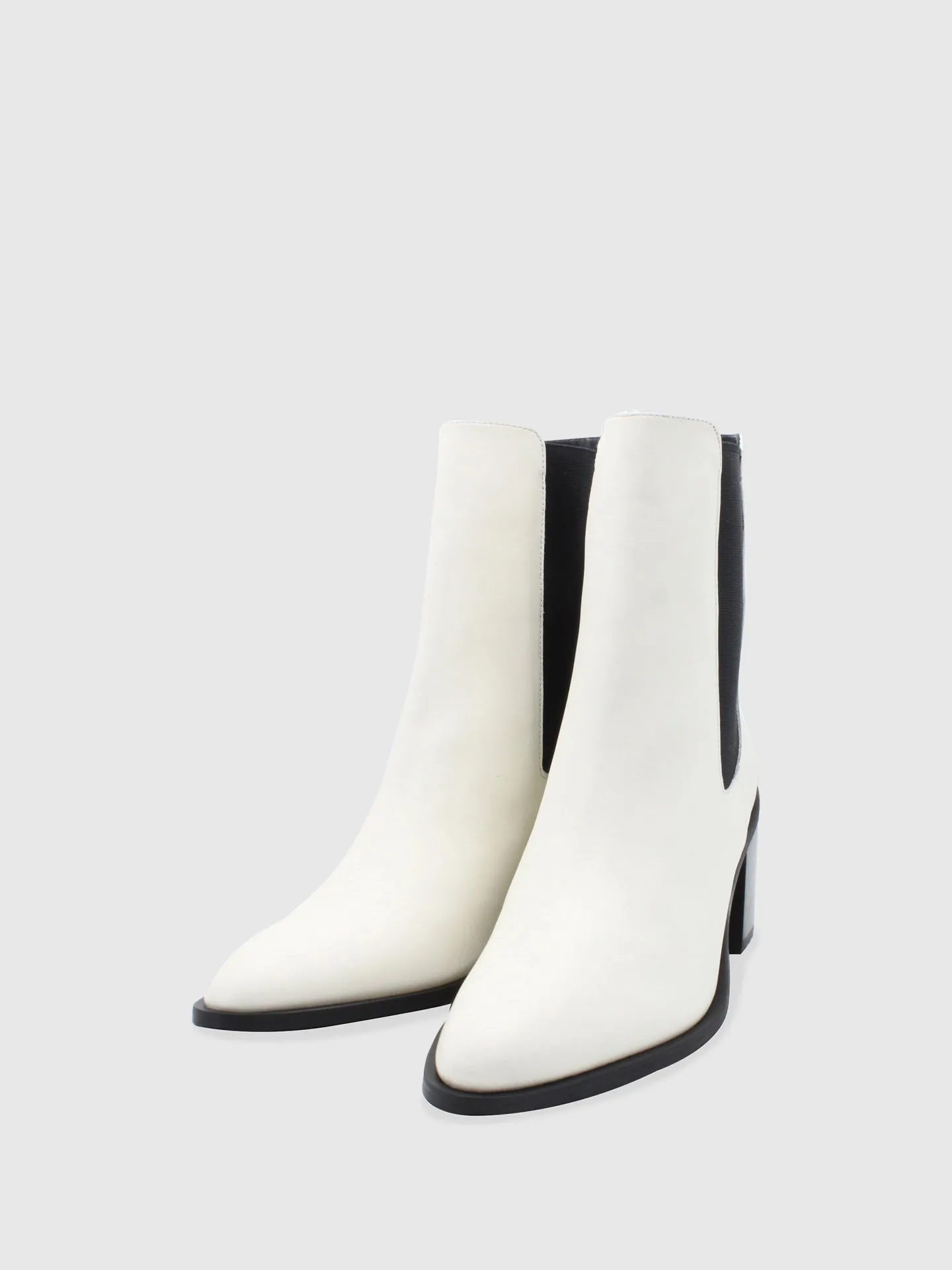 White Chelsea Boots