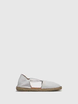 White Elasticated Espadrilles