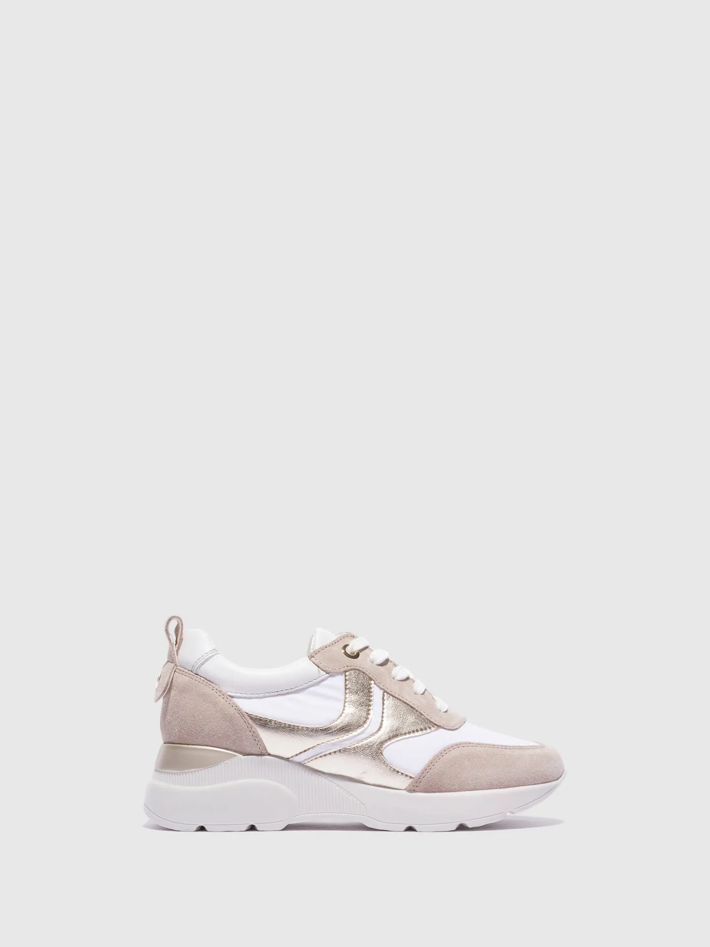 White Lace-up Trainers