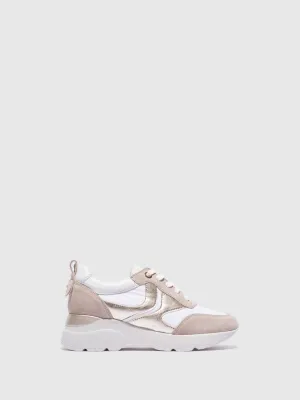 White Lace-up Trainers