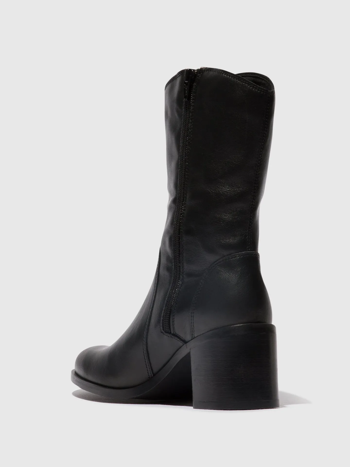 Zip Up Ankle Boots ASTA914FLY BLACK