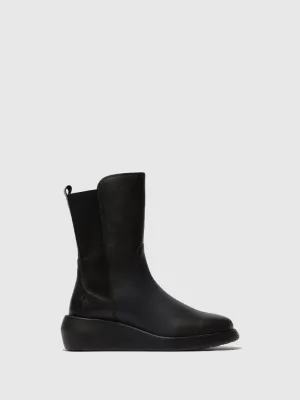 Zip Up Ankle Boots BRIN516FLY BLACK