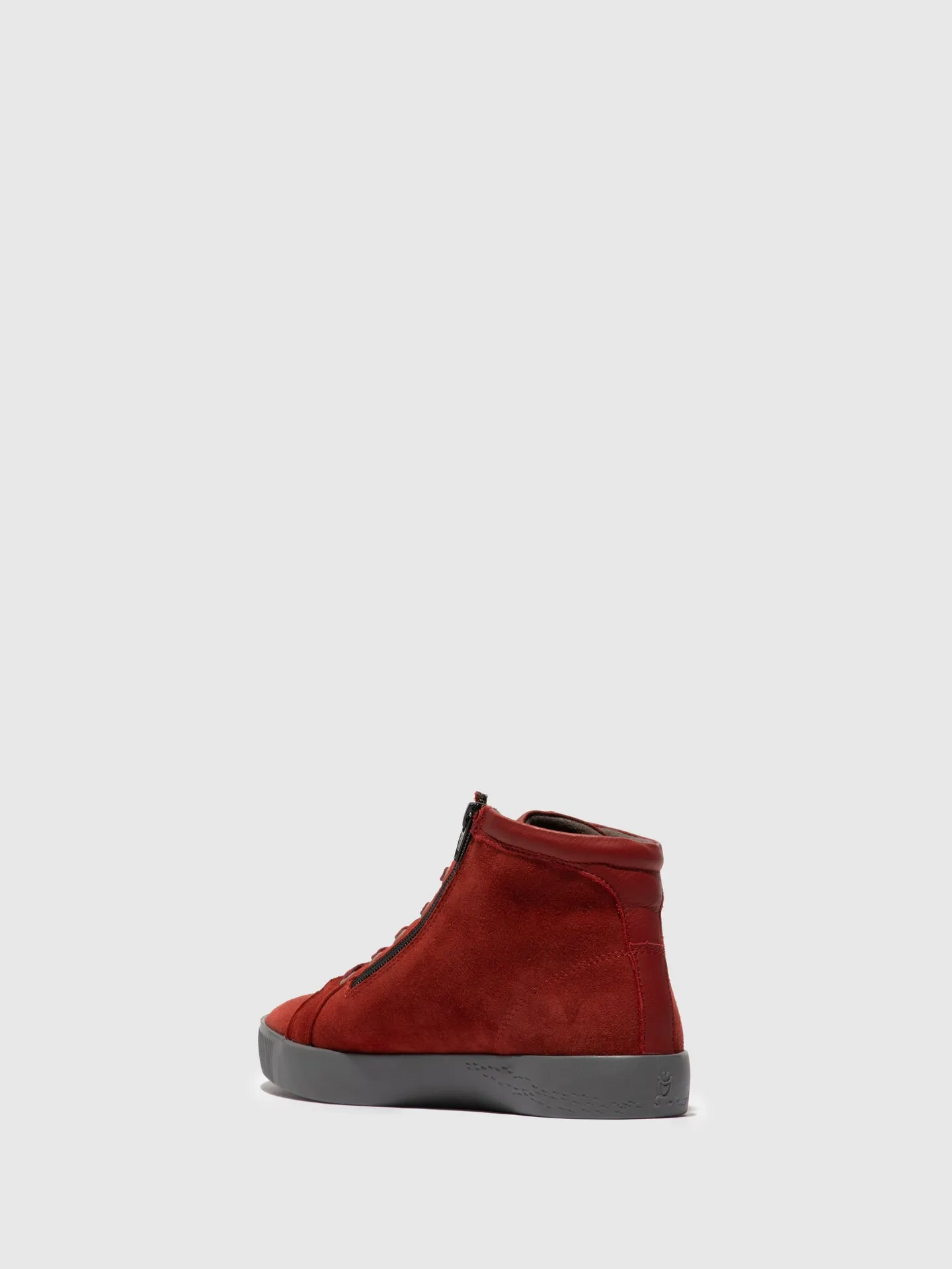Zip Up Ankle Boots SAGE602SOF RED