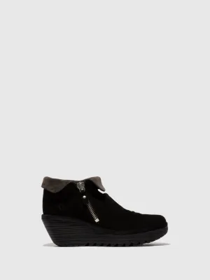 Zip Up Ankle Boots YOXI755FLY BLACK/DIESEL